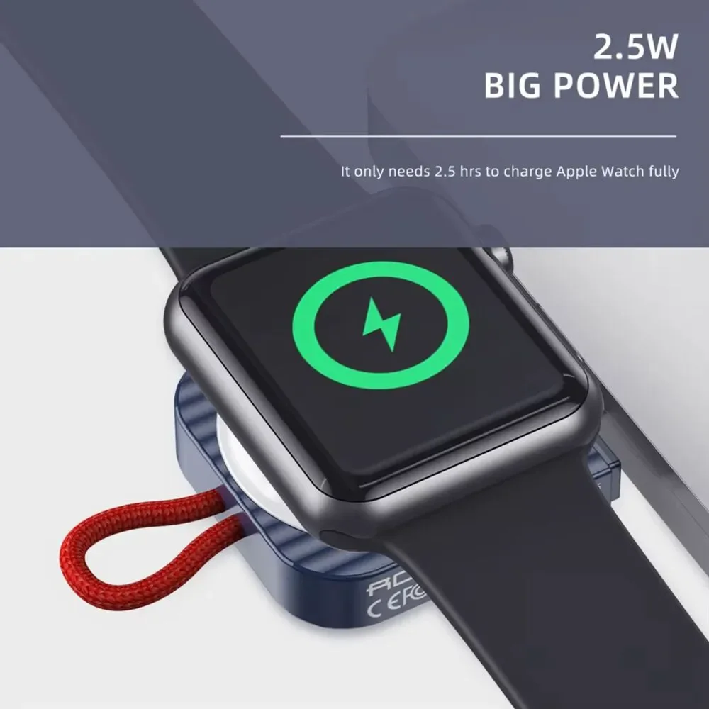 NIB-Black Rock W26 Apple Watch Ultra-thin Magnetic Wireless Charger